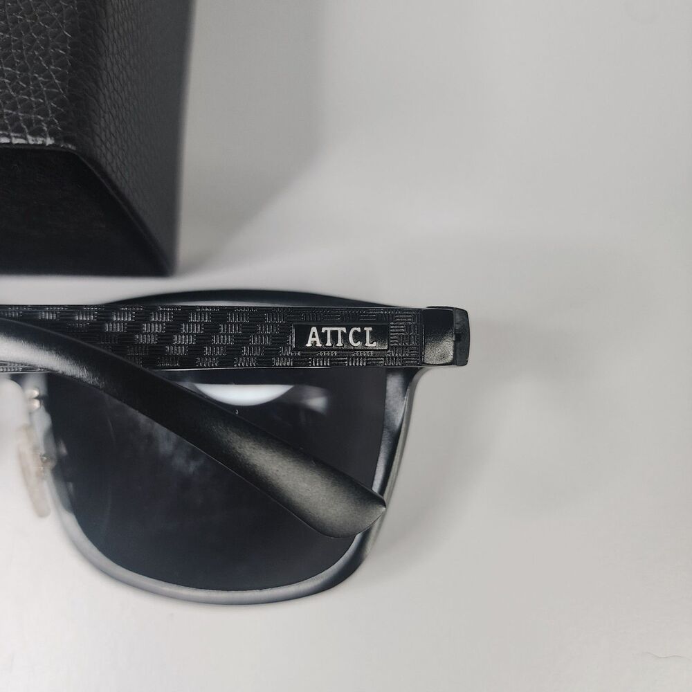 ATTCL Men's Polarized Sports Sunglasses - Black Aluminum Frame - New In Box